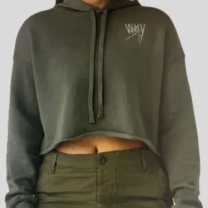 Women's Cropped Fleece Hoodie