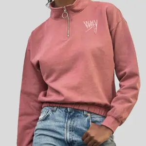 Women's Cropped 1/4 Zip Sweat